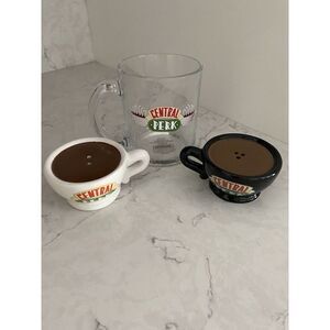 Friends Central Perk Mugs Ceramic Salt And Pepper Shakers & Matching Coffee Cup